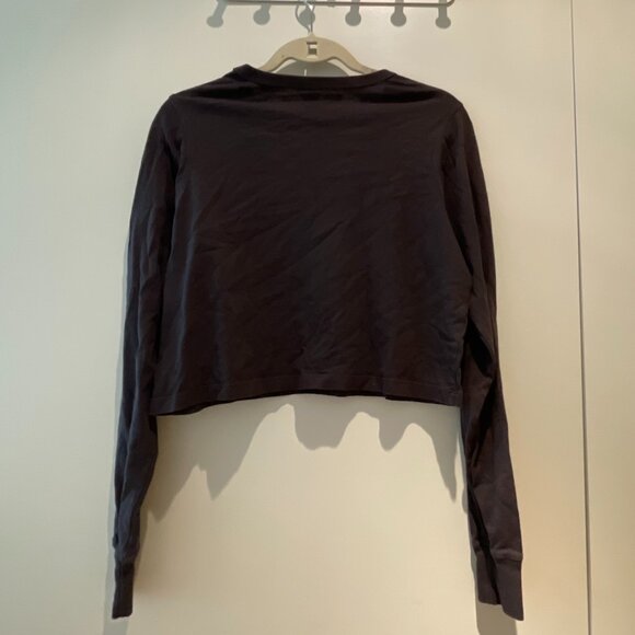 Spiritual Gangster Black Long Sleeve Crop Top & Love Is The Answer Graphic - Picture 4 of 9